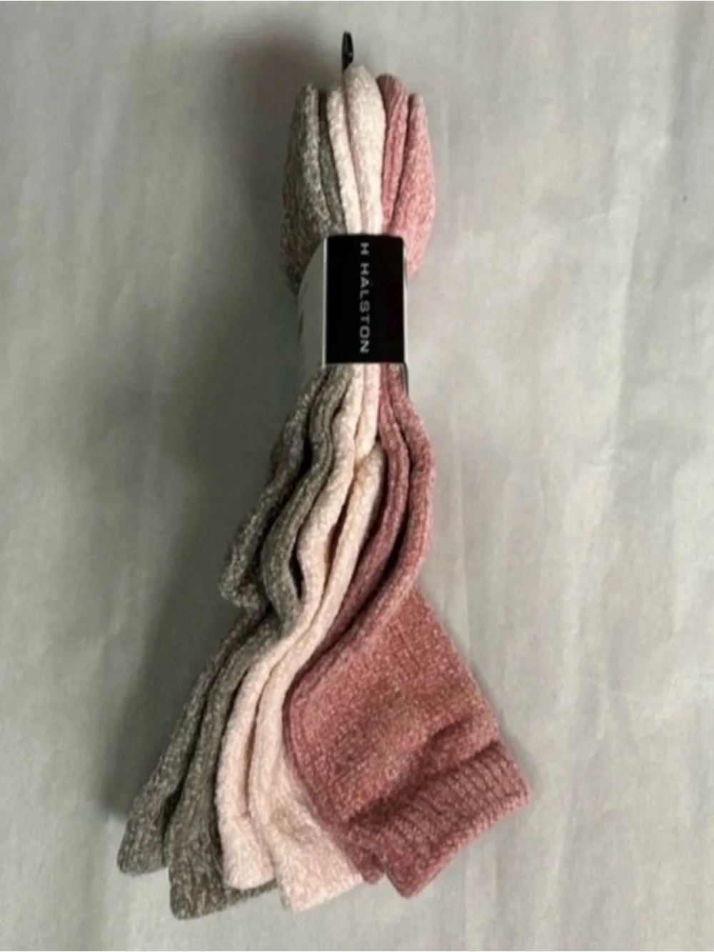 New H by Halston Socks Women’s 3 Pair Pink & Tan Ultra Soft Sock Casual Active